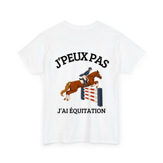 J'peux pas j'ai équitation 1 - TextileRire
