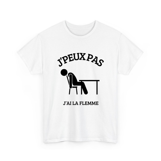 J’peux pas j’ai la flemme - TextileRire
