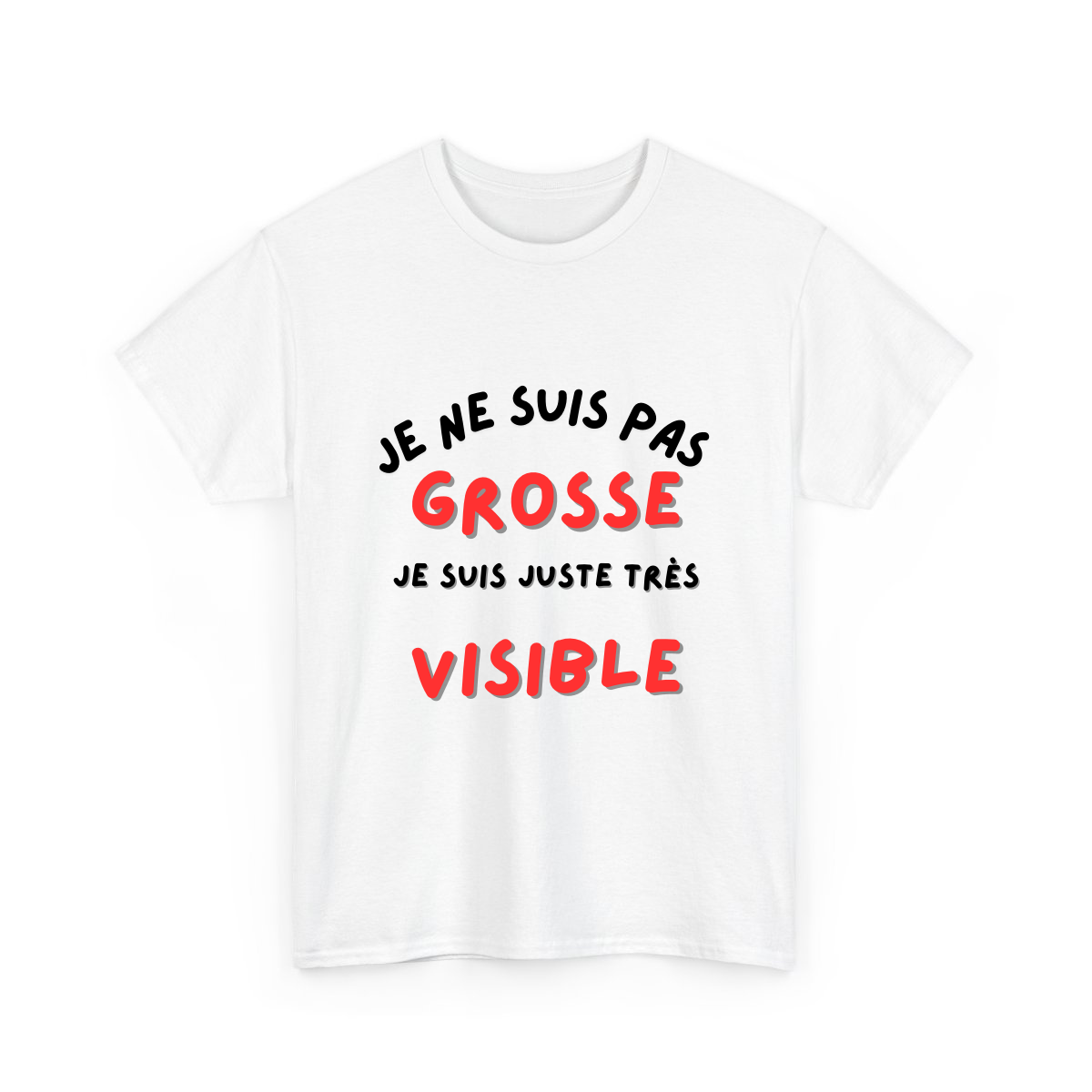 Je ne suis pas gros/grosse, je suis juste très visible