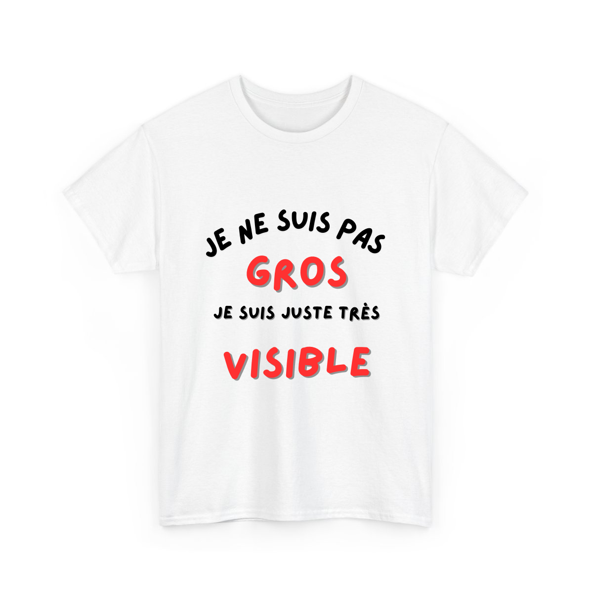 Je ne suis pas gros/grosse, je suis juste très visible