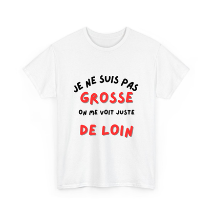 Je ne suis pas gros/grosse, on me voit juste de loin