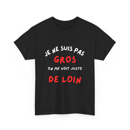 Je ne suis pas gros/grosse, on me voit juste de loin