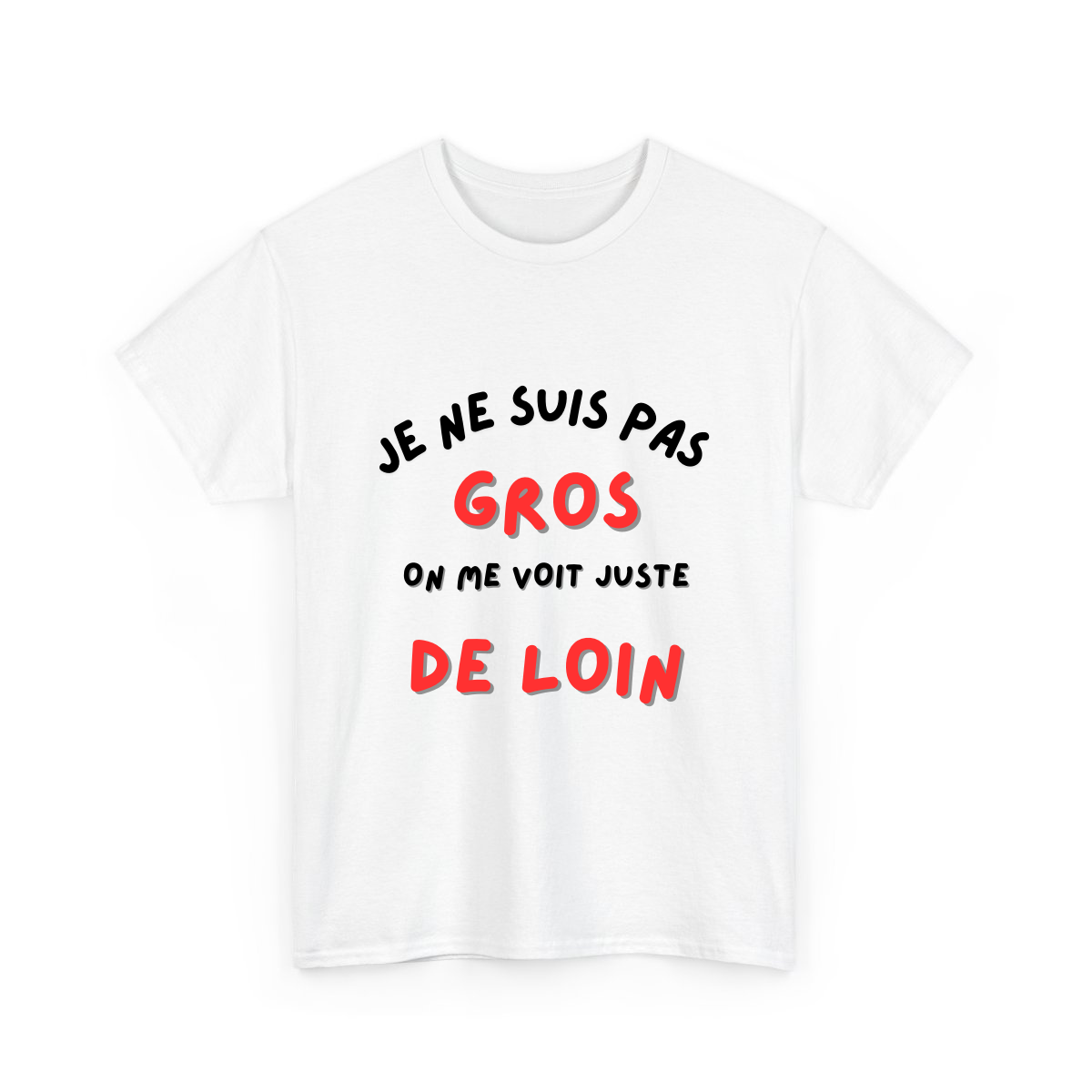 Je ne suis pas gros/grosse, on me voit juste de loin