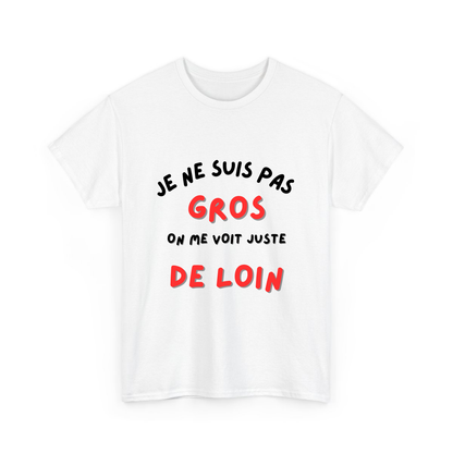 Je ne suis pas gros/grosse, on me voit juste de loin