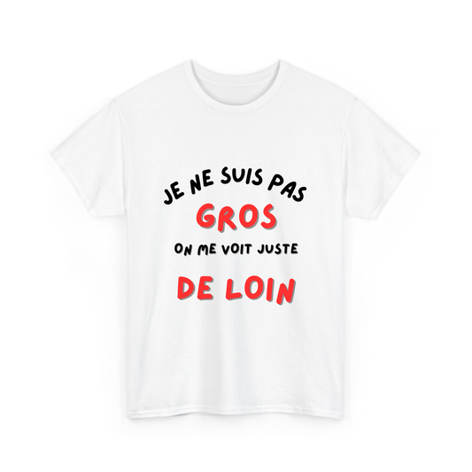 Je ne suis pas gros/grosse, on me voit juste de loin