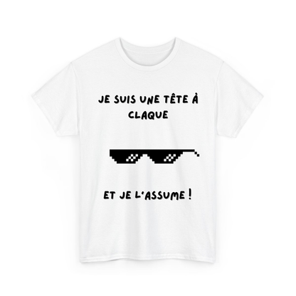 Je suis une tête à claque et je l’assume - TextileRire