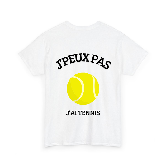 J'peux pas j'ai tennis 1 - TextileRire