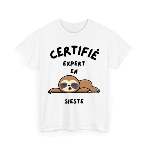 Certifié/certifiée expert/experte en sieste - TextileRire