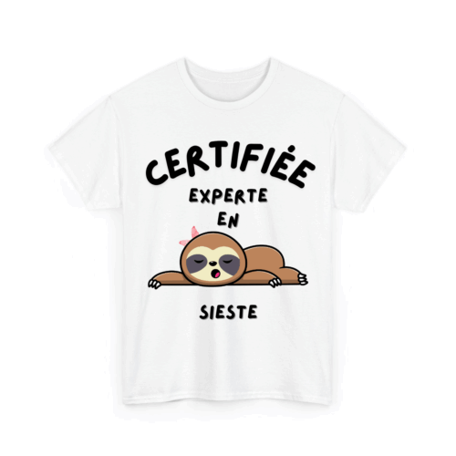 Certifié/certifiée expert/experte en sieste - TextileRire