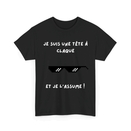Je suis une tête à claque et je l’assume - TextileRire