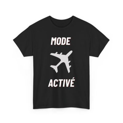 Mode avion activé - T-shirt humoristique TextileRire